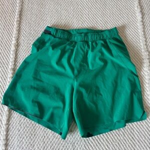 Green Lululemon men’s small shorts